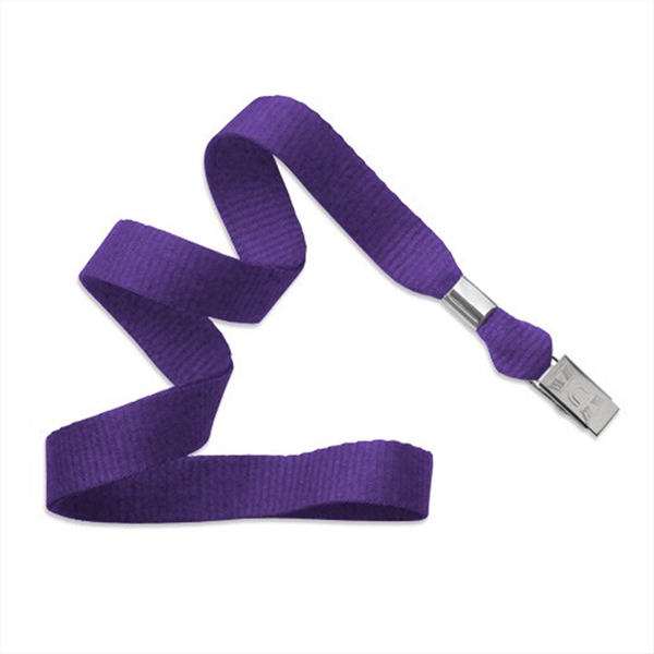 5/8" Flat Blank Lanyard Non-Breakaway w/ Bulldog Clip - 5/8" Flat Blank Lanyard Non-Breakaway w/ Bulldog Clip - Image 8 of 11