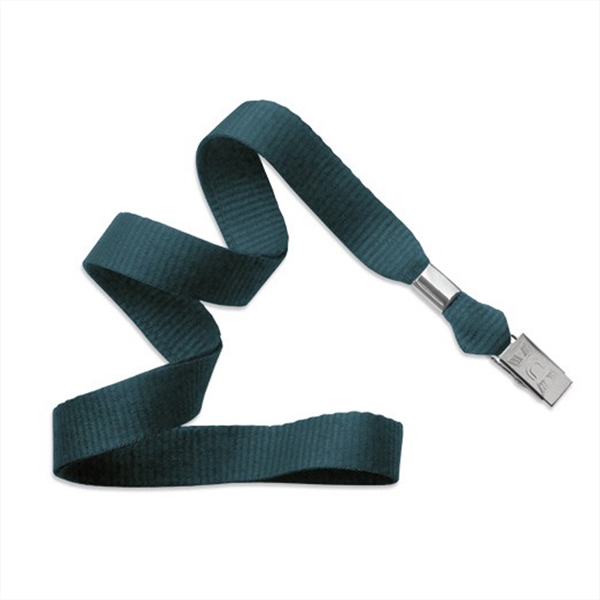 5/8" Flat Blank Lanyard Non-Breakaway w/ Bulldog Clip - 5/8" Flat Blank Lanyard Non-Breakaway w/ Bulldog Clip - Image 10 of 11