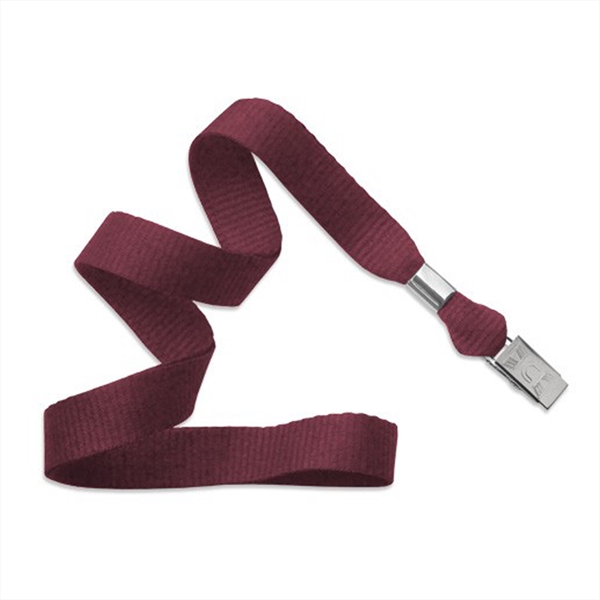 5/8" Flat Blank Lanyard Non-Breakaway w/ Bulldog Clip - 5/8" Flat Blank Lanyard Non-Breakaway w/ Bulldog Clip - Image 11 of 11