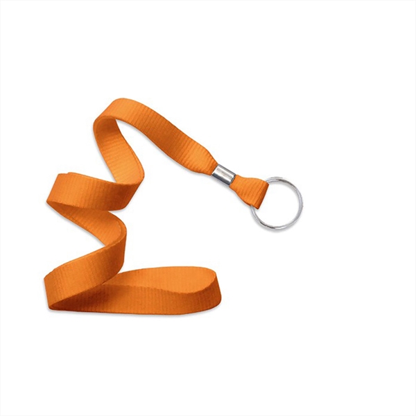 5/8" Flat Blank Lanyard Non-Breakaway w/ Split Ring - 5/8" Flat Blank Lanyard Non-Breakaway w/ Split Ring - Image 4 of 11
