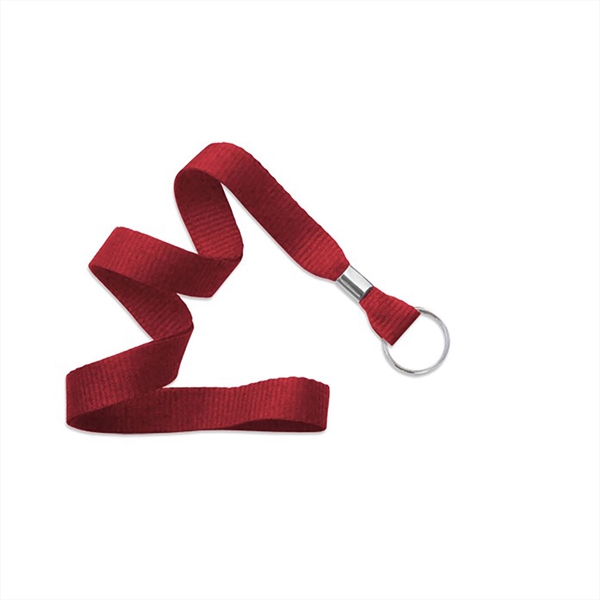 5/8" Flat Blank Lanyard Non-Breakaway w/ Split Ring - 5/8" Flat Blank Lanyard Non-Breakaway w/ Split Ring - Image 5 of 11
