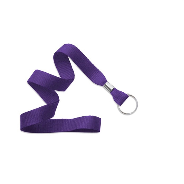 5/8" Flat Blank Lanyard Non-Breakaway w/ Split Ring - 5/8" Flat Blank Lanyard Non-Breakaway w/ Split Ring - Image 8 of 11