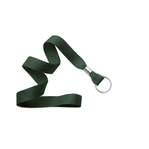 5/8" Flat Blank Lanyard Non-Breakaway w/ Split Ring - 5/8" Flat Blank Lanyard Non-Breakaway w/ Split Ring - Image 9 of 11