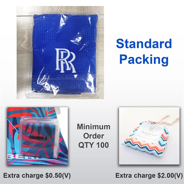24"x 42" Sublimated Plush Microfiber Gym Towel - 24"x 42" Sublimated Plush Microfiber Gym Towel - Image 2 of 4