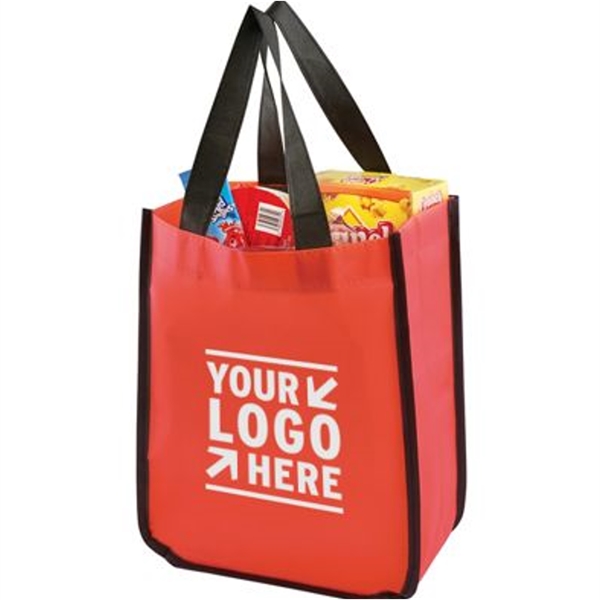 Small Laminated Shopper ToteNon-Woven Fabric - Small Laminated Shopper ToteNon-Woven Fabric - Image 1 of 2