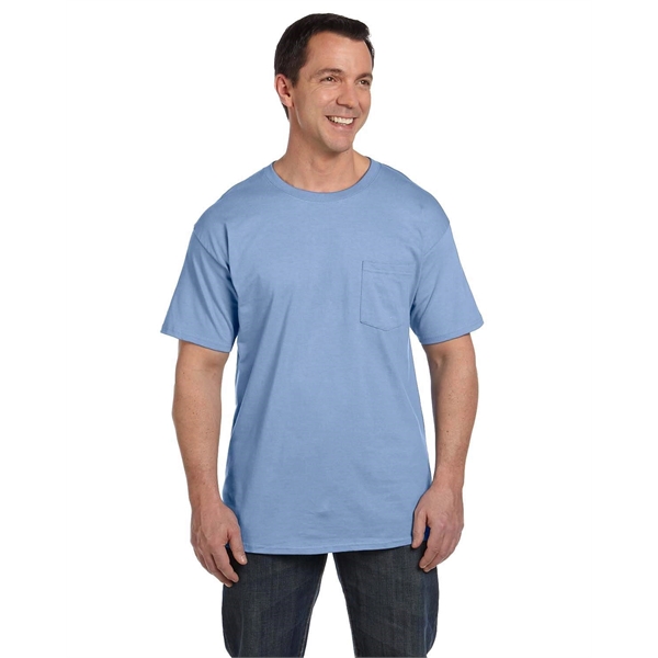 Hanes Adult Beefy-T® with Pocket - Hanes Adult Beefy-T® with Pocket - Image 4 of 124