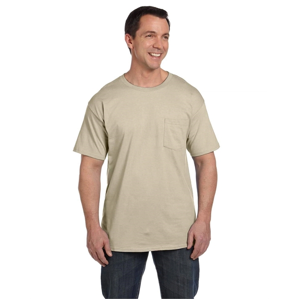 Hanes Adult Beefy-T® with Pocket - Hanes Adult Beefy-T® with Pocket - Image 10 of 124