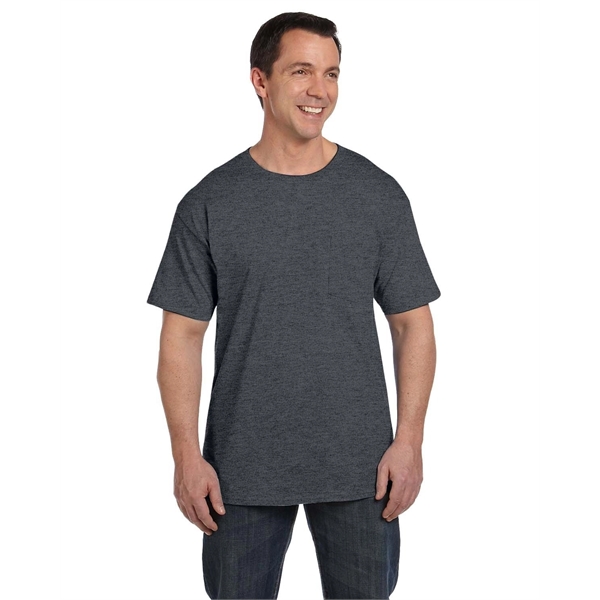 Hanes Adult Beefy-T® with Pocket - Hanes Adult Beefy-T® with Pocket - Image 13 of 124