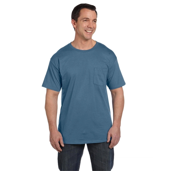 Hanes Adult Beefy-T® with Pocket - Hanes Adult Beefy-T® with Pocket - Image 16 of 124