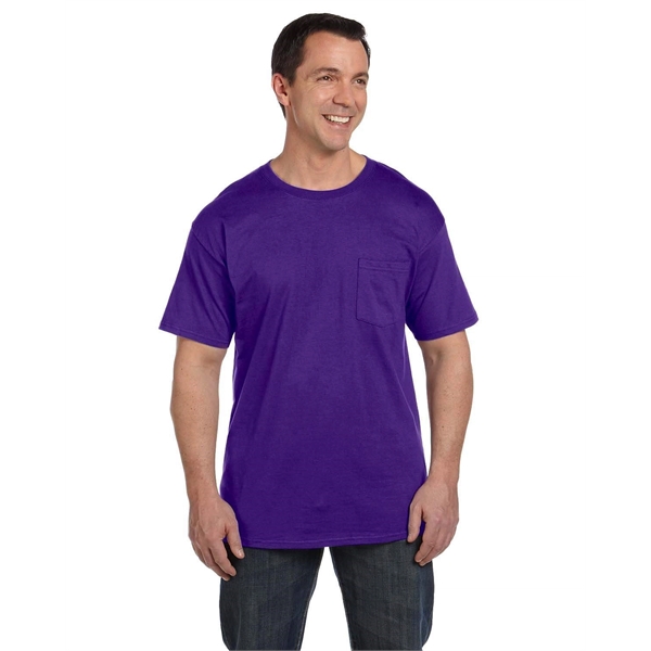 Hanes Adult Beefy-T® with Pocket - Hanes Adult Beefy-T® with Pocket - Image 31 of 124