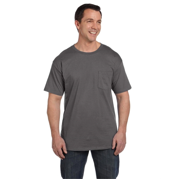 Hanes Adult Beefy-T® with Pocket - Hanes Adult Beefy-T® with Pocket - Image 32 of 124