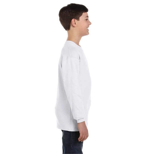 Hanes Youth Authentic-T Long-Sleeve T-Shirt - Hanes Youth Authentic-T Long-Sleeve T-Shirt - Image 1 of 46