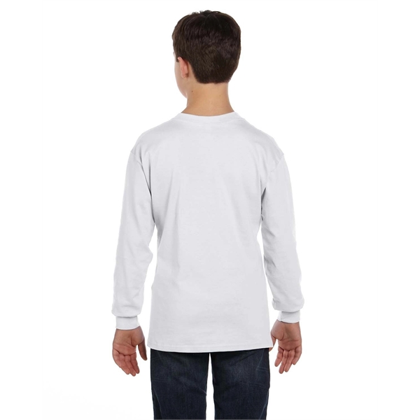 Hanes Youth Authentic-T Long-Sleeve T-Shirt - Hanes Youth Authentic-T Long-Sleeve T-Shirt - Image 2 of 46