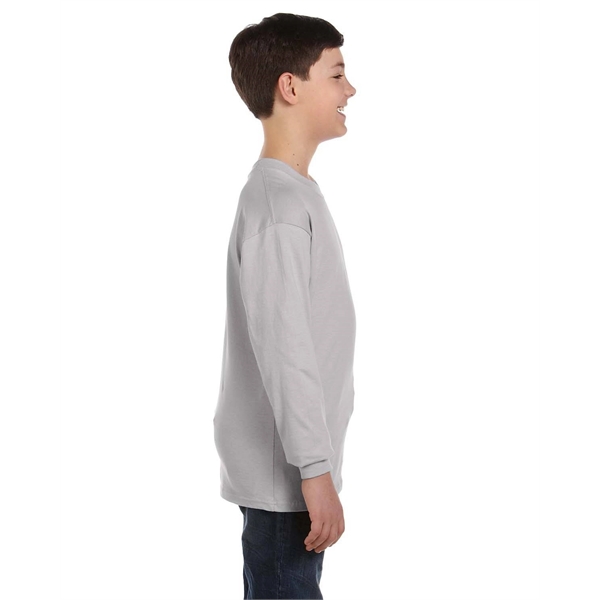 Hanes Youth Authentic-T Long-Sleeve T-Shirt - Hanes Youth Authentic-T Long-Sleeve T-Shirt - Image 8 of 46