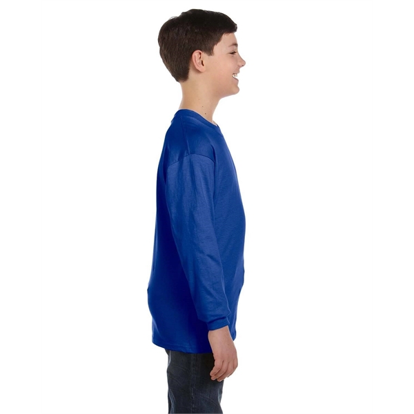 Hanes Youth Authentic-T Long-Sleeve T-Shirt - Hanes Youth Authentic-T Long-Sleeve T-Shirt - Image 10 of 46