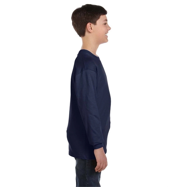 Hanes Youth Authentic-T Long-Sleeve T-Shirt - Hanes Youth Authentic-T Long-Sleeve T-Shirt - Image 16 of 46