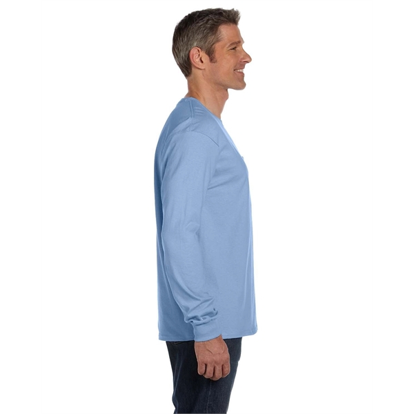 Hanes Men's Authentic-T Long-Sleeve Pocket T-Shirt - Hanes Men's Authentic-T Long-Sleeve Pocket T-Shirt - Image 4 of 68