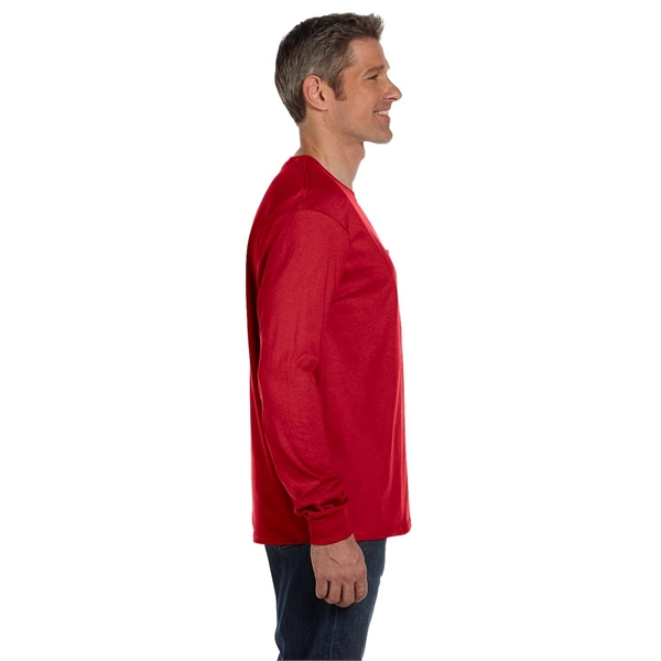 Hanes Men's Authentic-T Long-Sleeve Pocket T-Shirt - Hanes Men's Authentic-T Long-Sleeve Pocket T-Shirt - Image 8 of 68