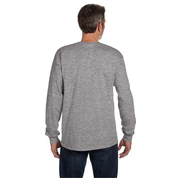 Hanes Men's Authentic-T Long-Sleeve Pocket T-Shirt - Hanes Men's Authentic-T Long-Sleeve Pocket T-Shirt - Image 14 of 68