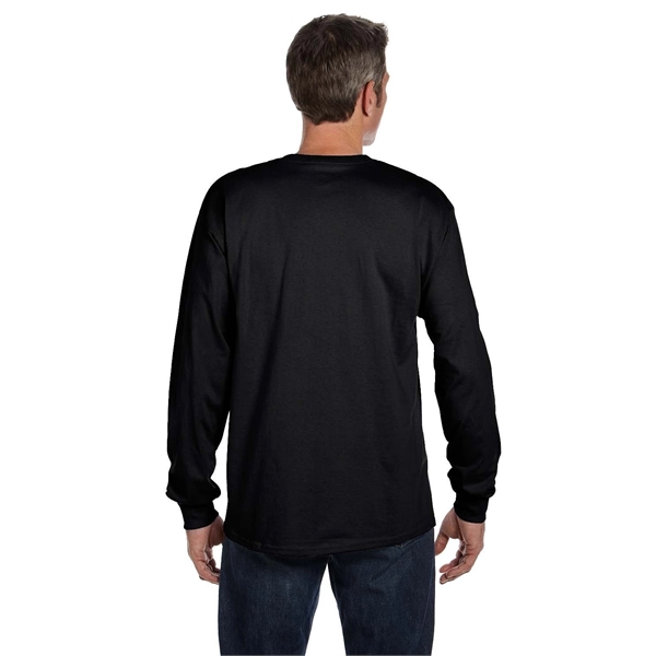 Hanes Men's Authentic-T Long-Sleeve Pocket T-Shirt - Hanes Men's Authentic-T Long-Sleeve Pocket T-Shirt - Image 16 of 68