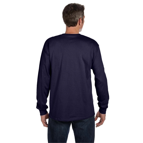 Hanes Men's Authentic-T Long-Sleeve Pocket T-Shirt - Hanes Men's Authentic-T Long-Sleeve Pocket T-Shirt - Image 19 of 68