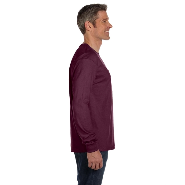 Hanes Men's Authentic-T Long-Sleeve Pocket T-Shirt - Hanes Men's Authentic-T Long-Sleeve Pocket T-Shirt - Image 28 of 68