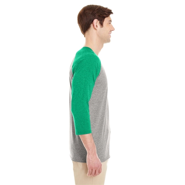Jerzees Adult TRI-BLEND Baseball Raglan - Jerzees Adult TRI-BLEND Baseball Raglan - Image 4 of 41