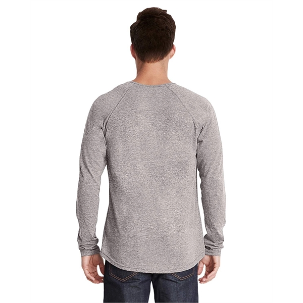 Next Level Apparel Men's Triblend Long-Sleeve Henley - Next Level Apparel Men's Triblend Long-Sleeve Henley - Image 4 of 20