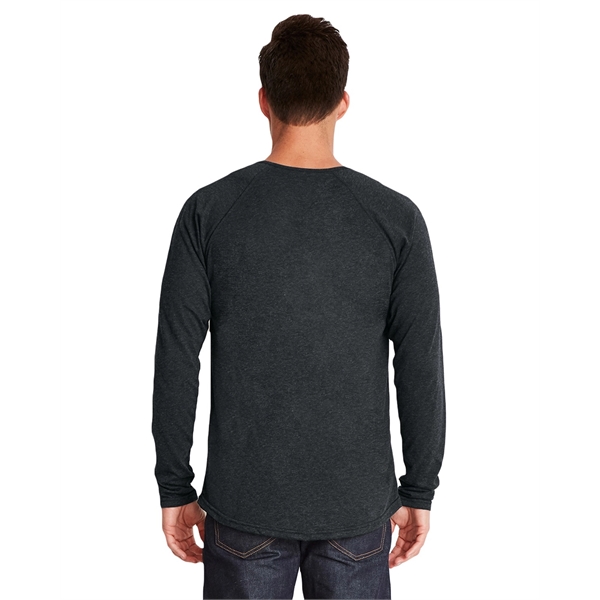 Next Level Apparel Men's Triblend Long-Sleeve Henley - Next Level Apparel Men's Triblend Long-Sleeve Henley - Image 7 of 20