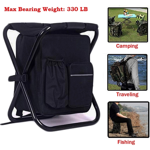 3 In 1 Camping Chair Backpack With Cooler - 3 In 1 Camping Chair Backpack With Cooler - Image 1 of 4