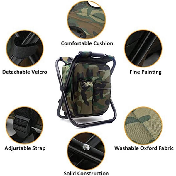 3 In 1 Camping Chair Backpack With Cooler - 3 In 1 Camping Chair Backpack With Cooler - Image 4 of 4