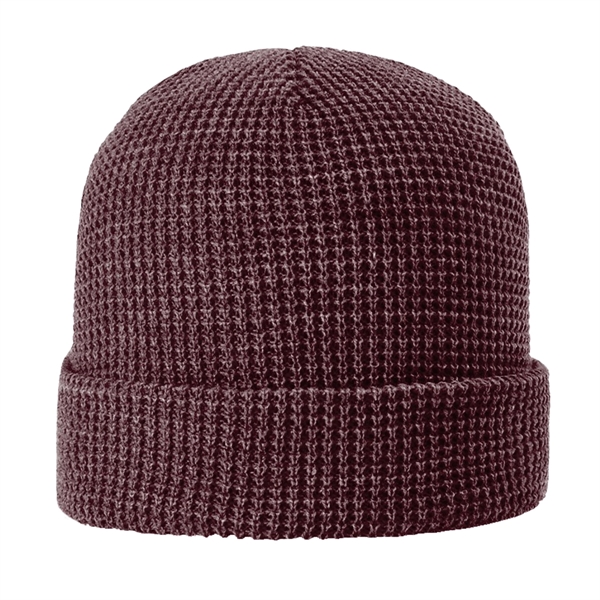 Richardson Waffle Knit Beanie With Cuff