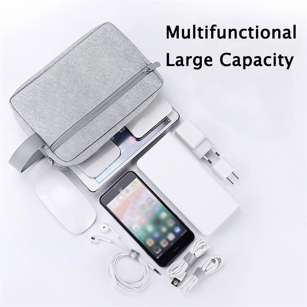 Custom Portable Electronic Accessories Organizer Travel Bag - Custom Portable Electronic Accessories Organizer Travel Bag - Image 8 of 12