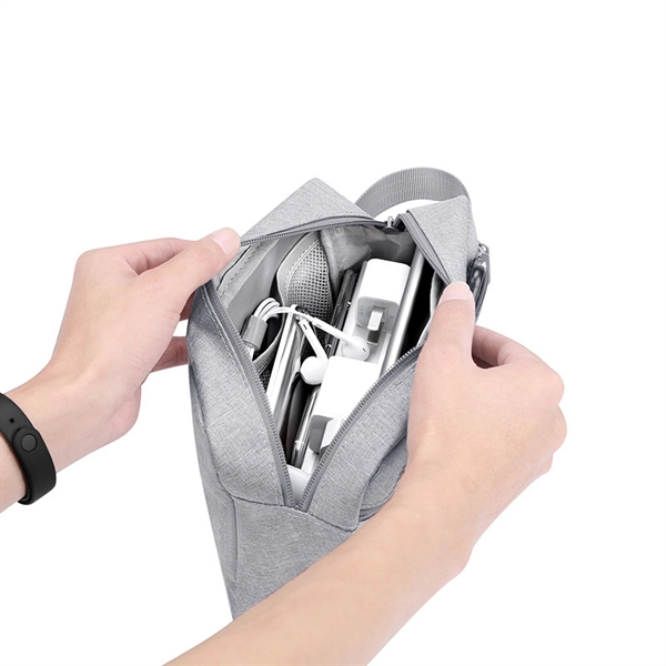 Custom Portable Electronic Accessories Organizer Travel Bag - Custom Portable Electronic Accessories Organizer Travel Bag - Image 9 of 12