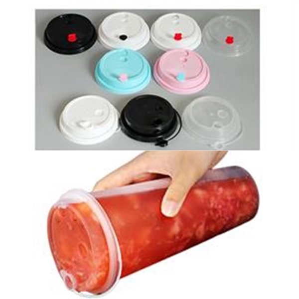 16oz Clear Plastic Beverages Cup With Lid - 16oz Clear Plastic Beverages Cup With Lid - Image 0 of 0