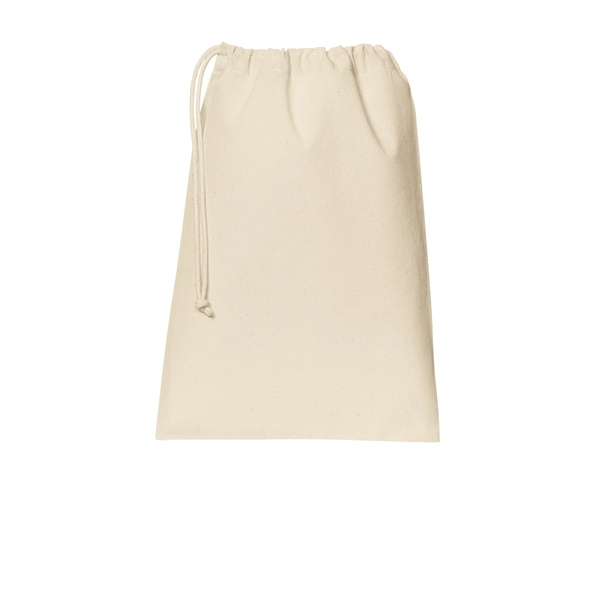 Port Authority Core Cotton Drawstring Bag - Port Authority Core Cotton Drawstring Bag - Image 1 of 3