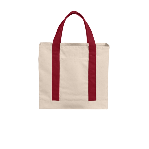 Port Authority Cotton Canvas Two-Tone Tote - Port Authority Cotton Canvas Two-Tone Tote - Image 1 of 7