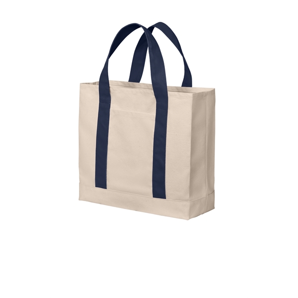 Port Authority Cotton Canvas Two-Tone Tote - Port Authority Cotton Canvas Two-Tone Tote - Image 3 of 7