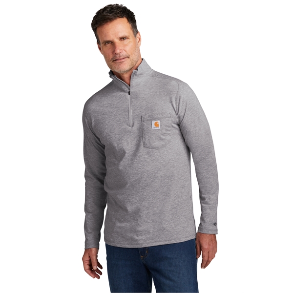Carhartt Force 1/4-Zip Long Sleeve T-Shirt - Carhartt Force 1/4-Zip Long Sleeve T-Shirt - Image 8 of 20