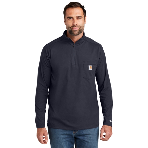 Carhartt Force 1/4-Zip Long Sleeve T-Shirt - Carhartt Force 1/4-Zip Long Sleeve T-Shirt - Image 13 of 20