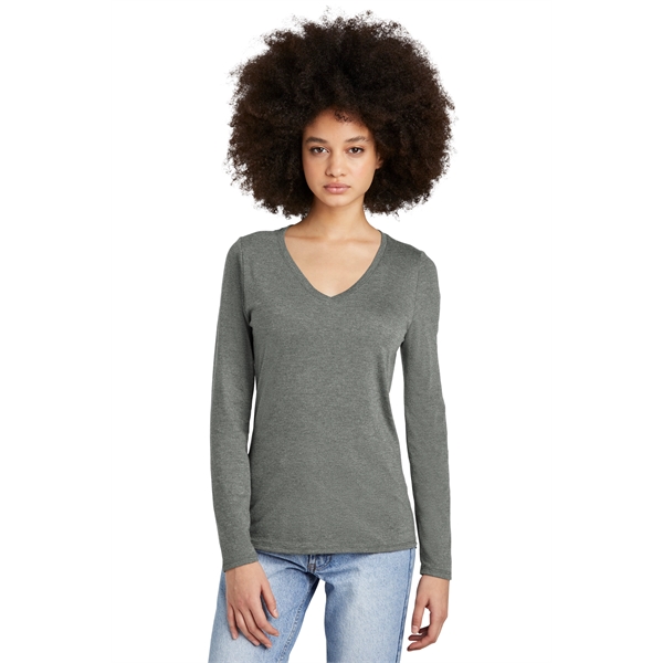 District Women's Perfect Tri Long Sleeve V-Neck Tee - District Women's Perfect Tri Long Sleeve V-Neck Tee - Image 6 of 49