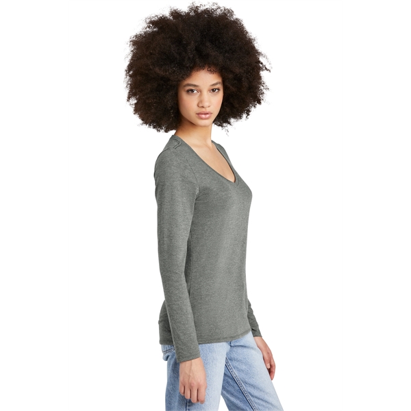 District Women's Perfect Tri Long Sleeve V-Neck Tee - District Women's Perfect Tri Long Sleeve V-Neck Tee - Image 8 of 49
