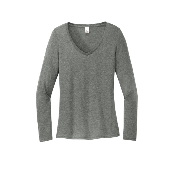 District Women's Perfect Tri Long Sleeve V-Neck Tee - District Women's Perfect Tri Long Sleeve V-Neck Tee - Image 9 of 49