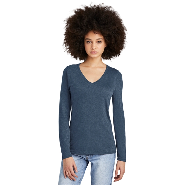 District Women's Perfect Tri Long Sleeve V-Neck Tee - District Women's Perfect Tri Long Sleeve V-Neck Tee - Image 18 of 49