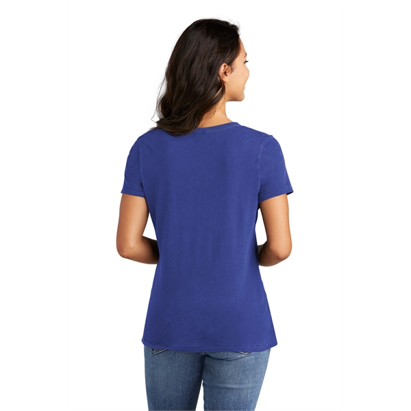 Port & Company Women's Beach Wash Garment-Dyed V-Neck Tee - Port & Company Women's Beach Wash Garment-Dyed V-Neck Tee - Image 1 of 44