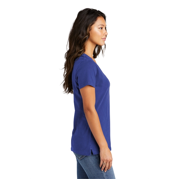 Port & Company Women's Beach Wash Garment-Dyed V-Neck Tee - Port & Company Women's Beach Wash Garment-Dyed V-Neck Tee - Image 2 of 44