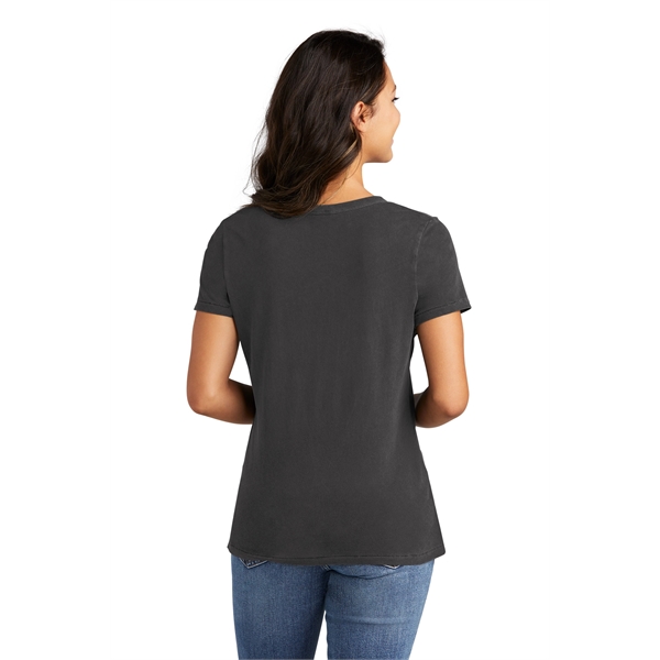 Port & Company Women's Beach Wash Garment-Dyed V-Neck Tee - Port & Company Women's Beach Wash Garment-Dyed V-Neck Tee - Image 5 of 44