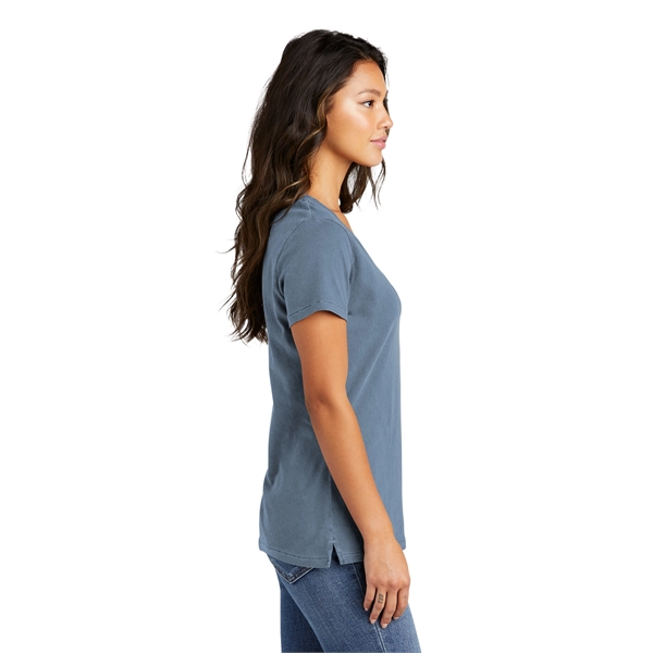 Port & Company Women's Beach Wash Garment-Dyed V-Neck Tee - Port & Company Women's Beach Wash Garment-Dyed V-Neck Tee - Image 11 of 44