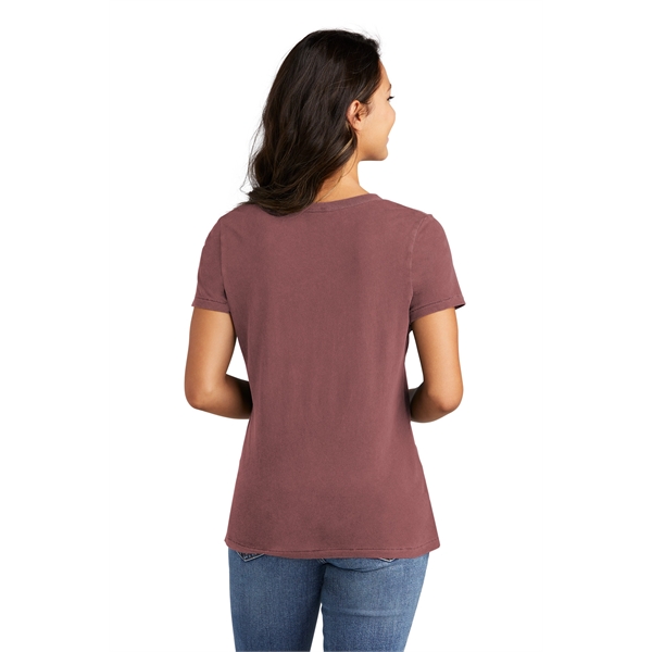 Port & Company Women's Beach Wash Garment-Dyed V-Neck Tee - Port & Company Women's Beach Wash Garment-Dyed V-Neck Tee - Image 20 of 44