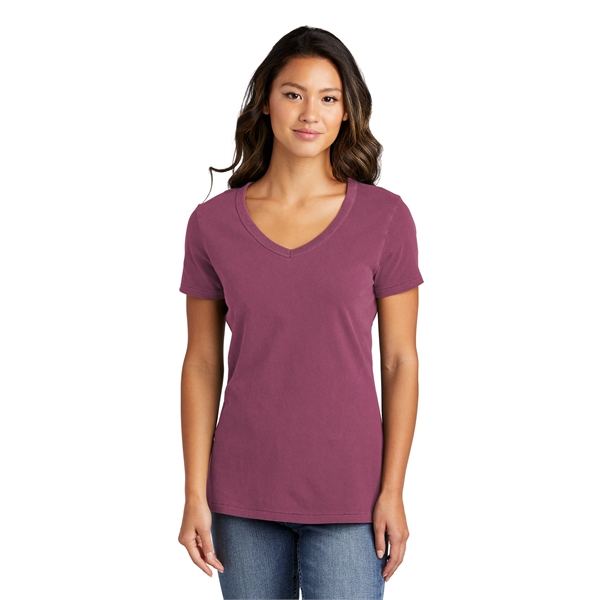 Port & Company Women's Beach Wash Garment-Dyed V-Neck Tee - Port & Company Women's Beach Wash Garment-Dyed V-Neck Tee - Image 34 of 44